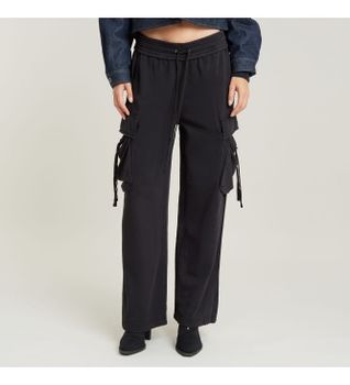 G-Star para mujer. D24568-B661-B564 Pantalón Lightweight Utility Loose negro (L), Casual, Algodón Orgánico, Sostenible