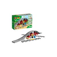 lego duplo puente y vias ferroviarias 2 anos
