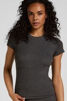 hunkemoller top de pijama de manga corta gris