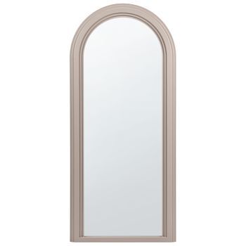 Espejo Decorativo De Pared Estilo Moderno Colgante Decoración Mdf 75 X 170 Cm Beige Calais
