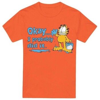 Garfield Camiseta I Probably Did It para hombre