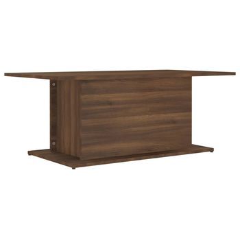 Mesa De Centro，mesa Auxiliar，mesa De Café Madera De Ingeniería Marrón Roble 102x55,5x40 Cm