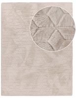 alfombra de piel arnia beige 120x160 cm