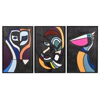 decoracion pared de madera forest world 1 multicolor 39x59 cm 3 piezas