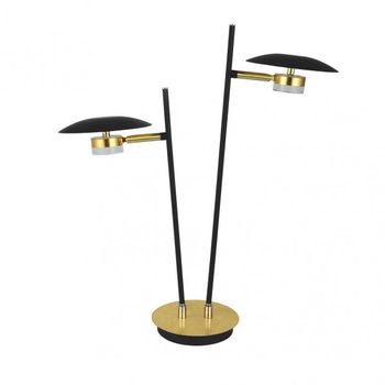 Sobremesa ciudad del cabo 2l 12w 4000k negro/oro 52x32x15 cm 1080 lm dirigible y orientable
