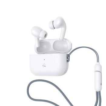 Auricular Celly HARMONYWH Inalámbrico Cancelling de Ruido ANC Blanco 53g USB-C