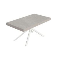 mesa extensible niket cachemir 160264x90 cm con patas blancas