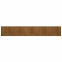 alfombra rectangular bambu marron 80x1000 cm vidaxl