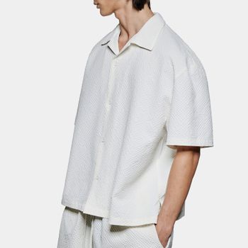 MKI MIYUKI ZOKU Seersucker Vacation Shirt - S
