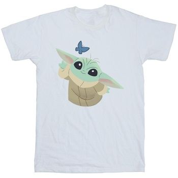Disney Tops y Camisetas The Mandalorian Butterfly Catching para niño