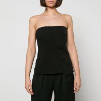 anine bing halle crepe top - l
