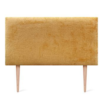 Dhome Cabecero De Lana Natural 95x115cm Con Patas Camas 90 - Mostaza