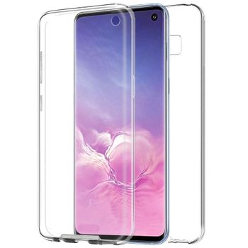 Funda Silicona 3D Transparente Trasera y Delantera para Samsung Galaxy S10