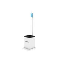 mueble metalico para dispensador de gel y papelera blanco