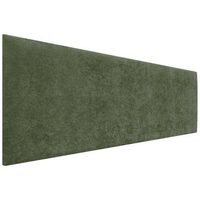 dhome cabecero verde 140cm acabado toalla soft tapizado liso 4cm grosor 50cm alto tejido suave para pared acusticos cabeceros absorbentes 140cm 4cm - 50 al - verde