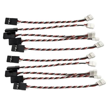 10PCS JST 10cm/15cm 1.5mm 3Pines Macho Hembra y Estilo JR para Conecto de Cable de Servido de Mini Recepto