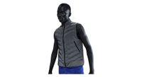 chaqueta termica sin mangas nike gris reflectante para hombre