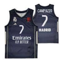 camiseta facundo campazzo real madrid azul junior euroliga adidas 2025-26