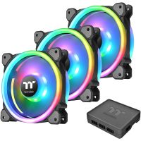 thermaltake riing trio 14 led rgb tt pack de 3 ventiladores 140mm