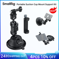 smallrig-soporte de doble capa con ventosa para camara de accion soporte de telefono para gopro dji osmo cabezal de bola dual rotacion de 360  4275