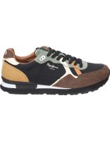 zapatillas para hombre pepe jeans pms400002-898 marron y negro 41