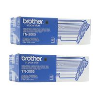 brother black tn2005 original toners twin pack 2 pack