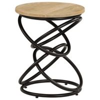 mesa auxiliar de madera maciza de mango 40x50 cm vidaxl
