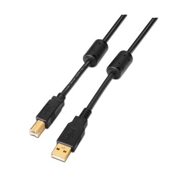 Nanocable Cable USB 2.0 Impresora Alta Calidad Tipo A/B Macho/Macho 3m Negro