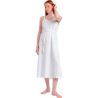 admas vestidos vestido de verano largo medio con tirantes finos linen style para mujer