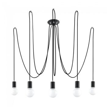 Lámpara colgante edison (5 luces)