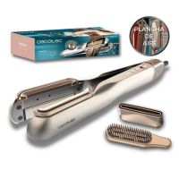 cecotec ritualcare air lisse 2 en 1 plancha de pelo con aire 2 cabezales 1000w champagne