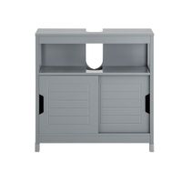 armario para de bajo del lavabo mdf gris