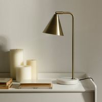 lampara de sobremesa  dorado 135 x 44 cm