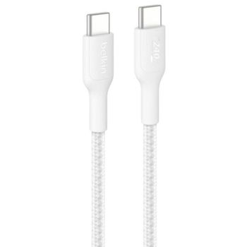Cable USB-C Belkin BoostCharge Pro CAB025HQ1MWH 240 W trenzado 1 m blanco