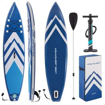 Tabla Paddle Surf Hinchable Touring Con Mochila, Hinchador Y Remo Ajustable Intex