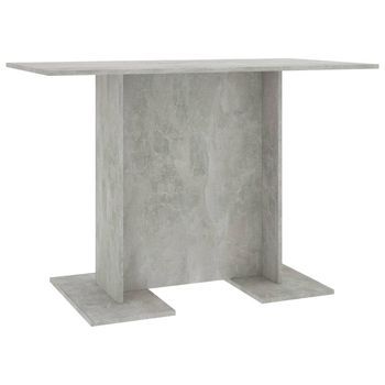 Mesa De Comedor | Mesa De Cena De Madera Gris Hormigón 110x60x75 Cm