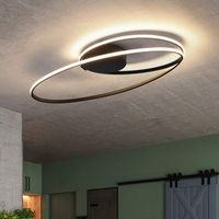 lampara de techo led moderna para sala de estar anillo de 36 w iluminacion interior zmh