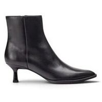 unisa zapatos de tacon lebit negro para mujer