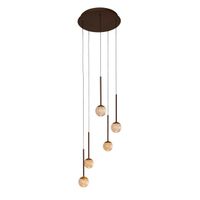lampara colgante led calina ambar cct dim 5x82w