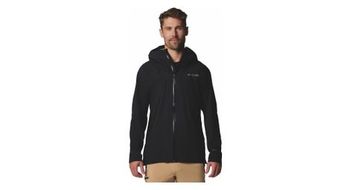 Chaqueta impermeable columbia northwest explorer 3l negra para hombre