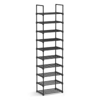 estante para zapatos para zapatos fino metal vestidor entrada negro