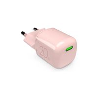 cargador inalambrico puro usb-c 20w gan rosa