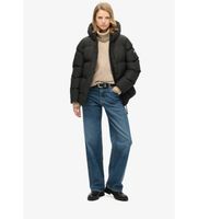 superdry para mujer w5011728a chaqueta 5 baffle negro m casual poliester reciclado sostenible