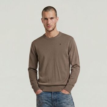 G-Star Raw Jersey D30780-E813 CORE REFINED R KNIT-J248 FOSSIL para hombre