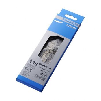 SHIMANO | Cadena ULTEGRA HG701 11v 138 Eslabones - Cadena HG-701 para montaña y carretera 11 velocidades, 138 eslabones Diseño de pletinas asimétrico para 11 velocidades Reubrimiento de