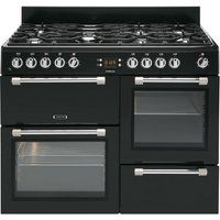 leisure cookmaster ck110f232k dual fuel range cooker - black black