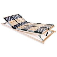 somier de laminas sin colchon con 42 listones 7 zonas 70x200 cm vidaxl