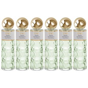 Pack De 6 Eau De Parfum Mujer Saphir Sph Green 200ml