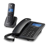 motorola c4201 telefono combo fijo  dect negro
