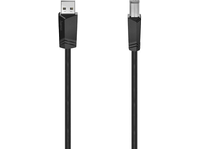 reacondicionado seminuevo muy bueno cable usb - hama 00200603 3 m de usb-a a usb-b 20 480 mbits doble proteccion negro